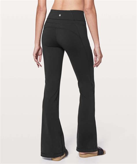 City Sleek 5 Pocket High-rise Wide-leg <b>Pants</b> Full Length Light Utilitech - Color Burgundy/red - Size 24 - Brown. . Lululemon groove pants